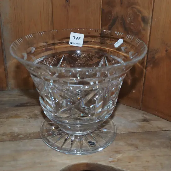 Webb and Corbett cut crystal footed bowl H160