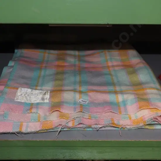 checked woollen blanket - wear