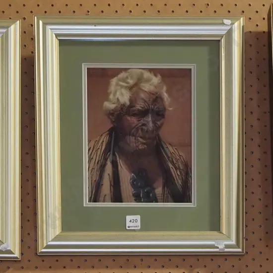 framed Goldie print
