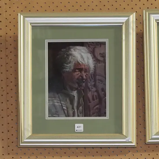 framed Goldie print