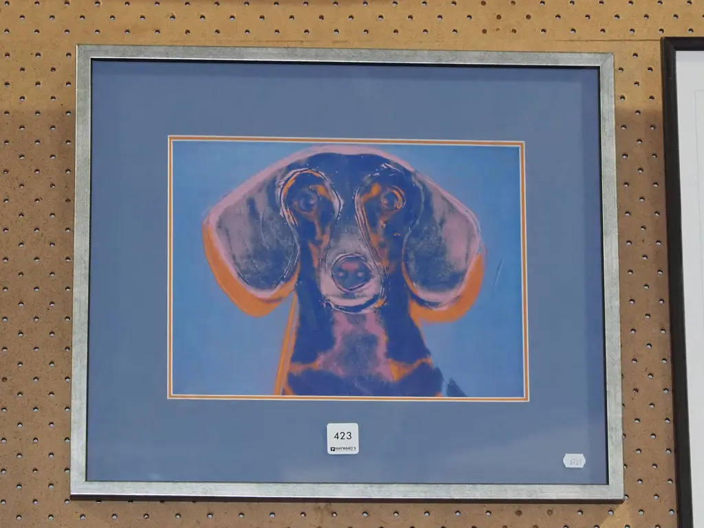 framed dog print Image 1++