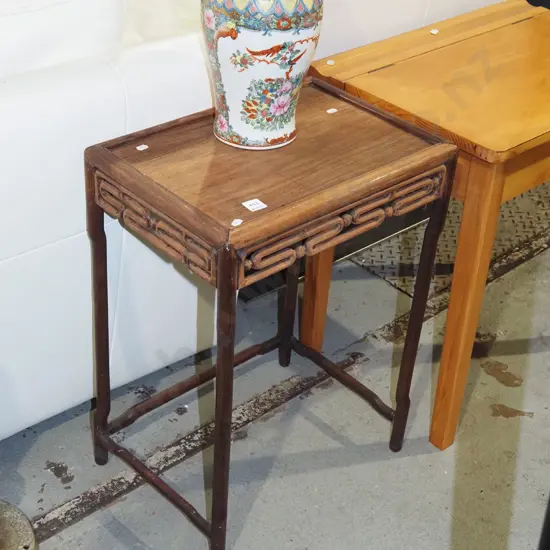 hardwood Asian lamp table H630 W450