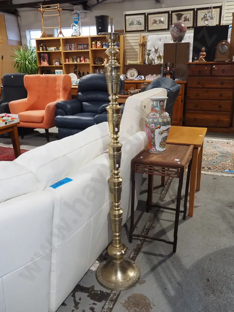 brass base for standard lamp - needs rewiring H1380 Image 1++