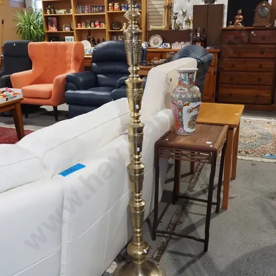 brass base for standard lamp - needs rewiring H1380