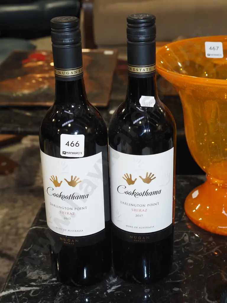 2x bottles of Cookoothama shiraz 2017 Image 1++