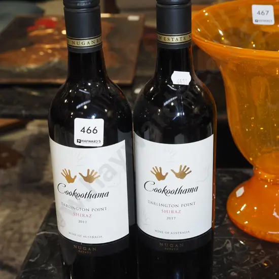 2x bottles of Cookoothama shiraz 2017