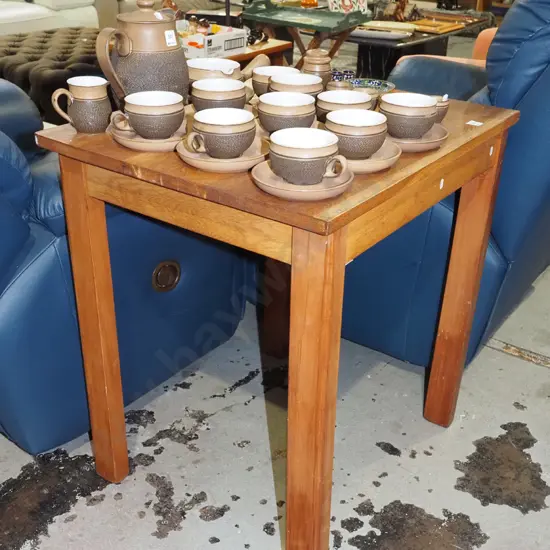 solid oak occasional table  H770 W710 D590