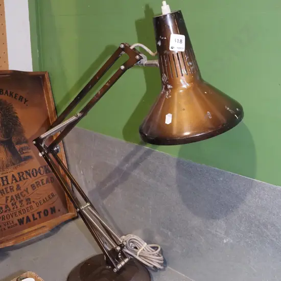 Superlux anglepoise lamp - paint on shade