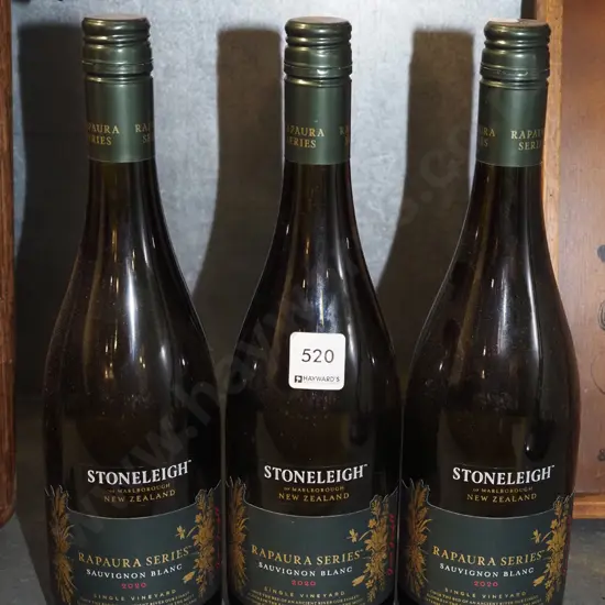 3x bottles of Stoneleigh sauvignon blanc 2020