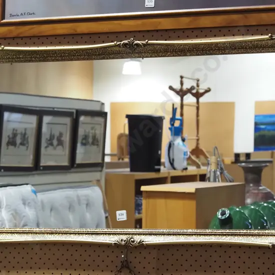 gilt framed wall mirror