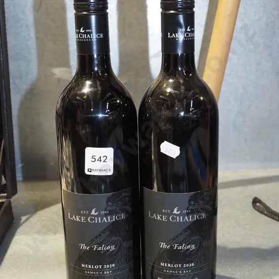 2x bottles Lake Chalice merlot 2020