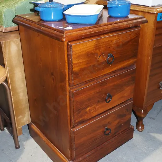 pine 3 drawer chest H720 W470 D420