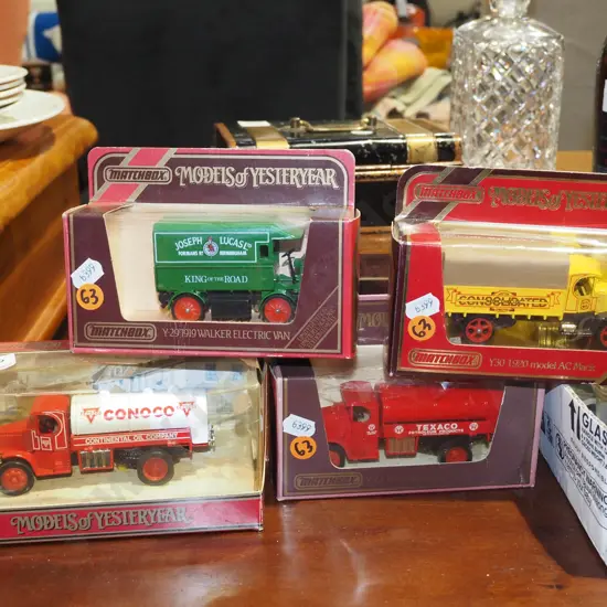 3x boxed models of yesteyear - damage to 1 box