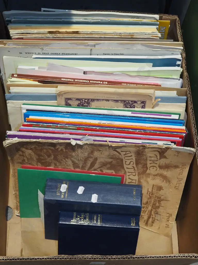 box of sheet music Image 1++