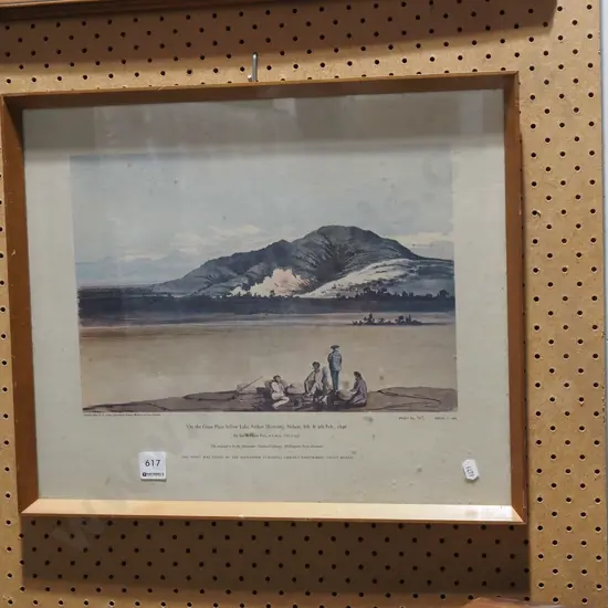 framed historic print - Nelson 1846