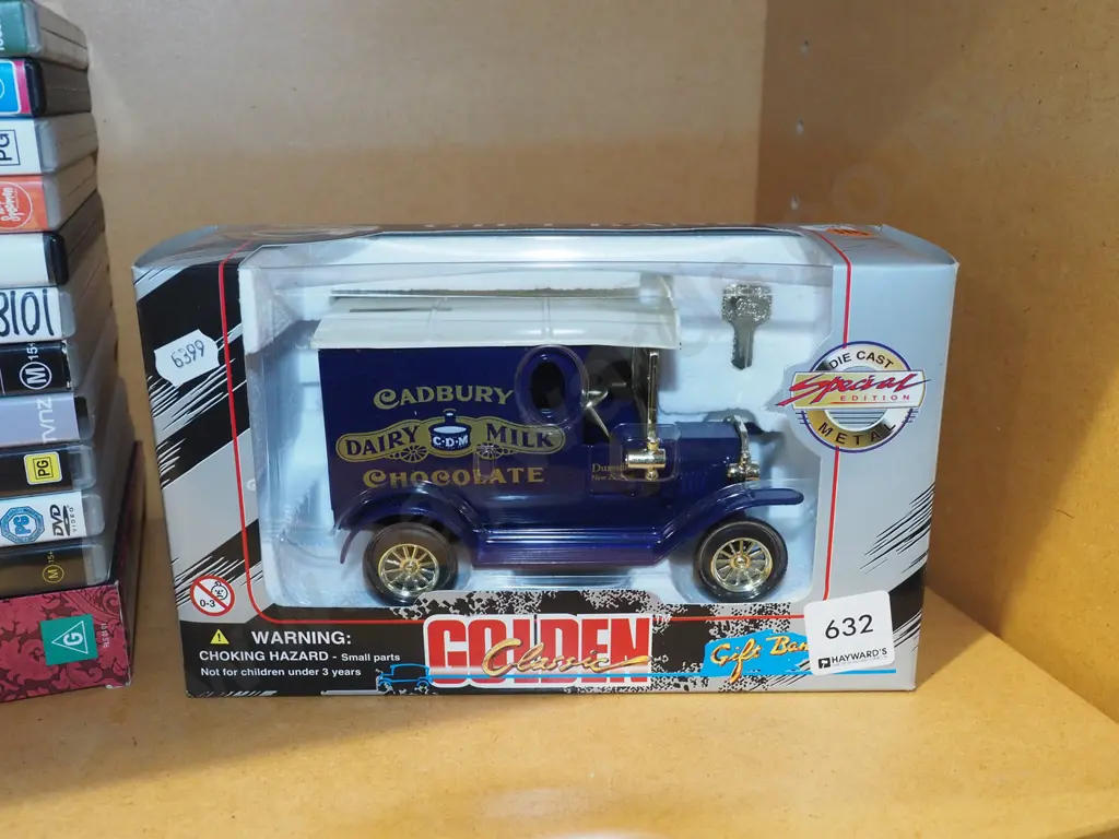 box; diecast Cadbury Golden Classic vintage car money box Image 1++