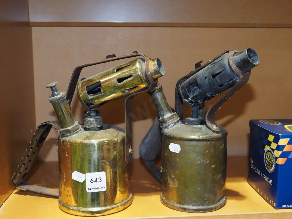 2x brass blow torches Image 1++