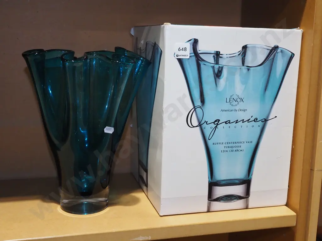 Lenox frilled glass vase in original box Vase H280 Image 1++