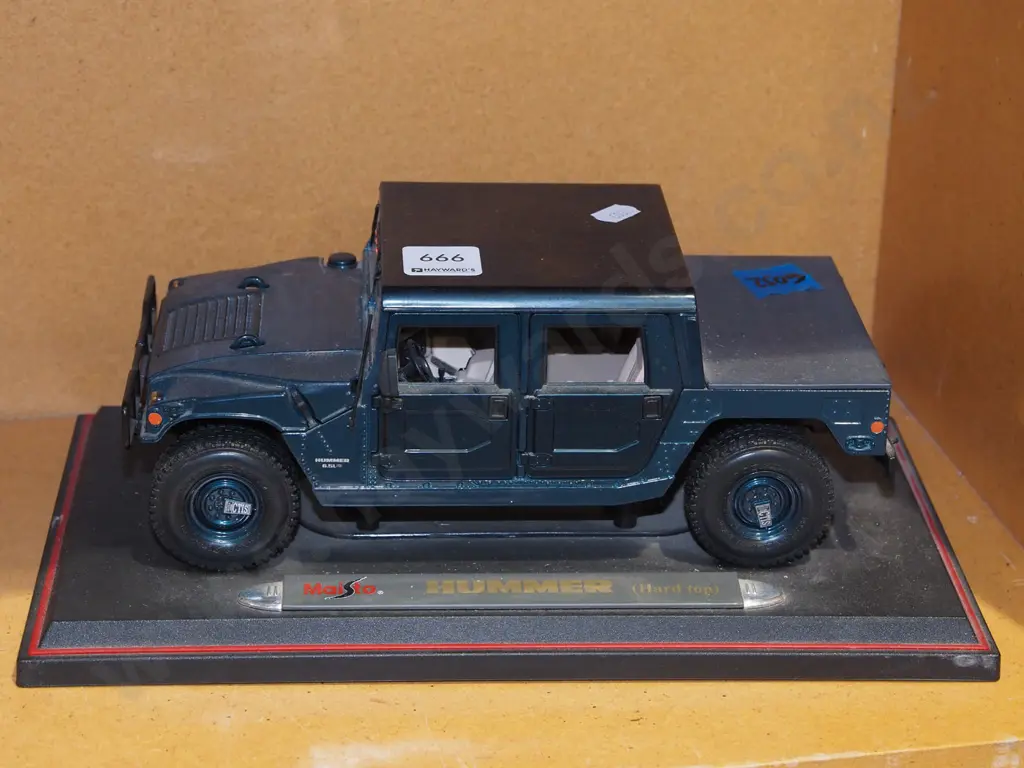 diecast model of a Hummer hard top Image 1++