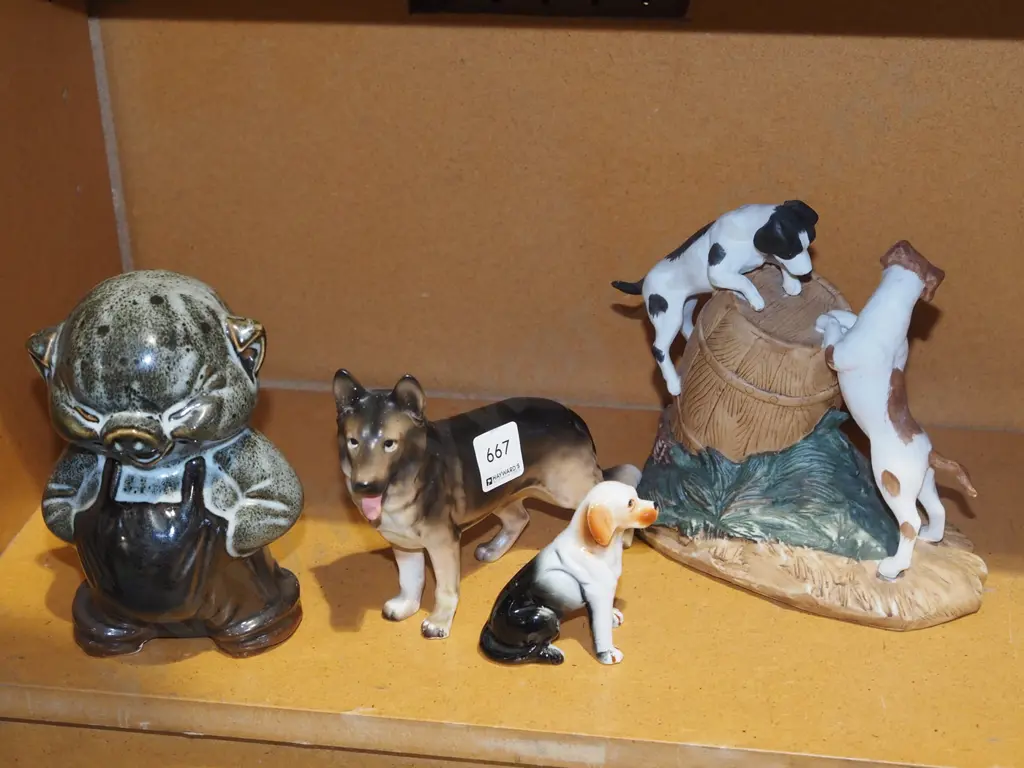 dog figurines, pig figurine Tallest H180 Image 1++