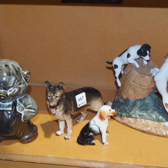 dog figurines, pig figurine Tallest H180