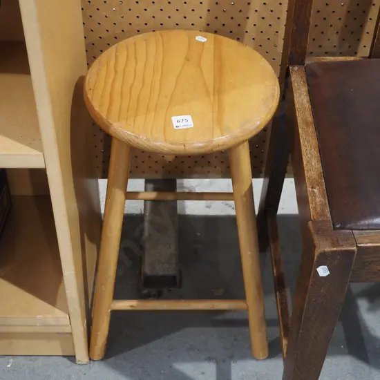 small wooden stool