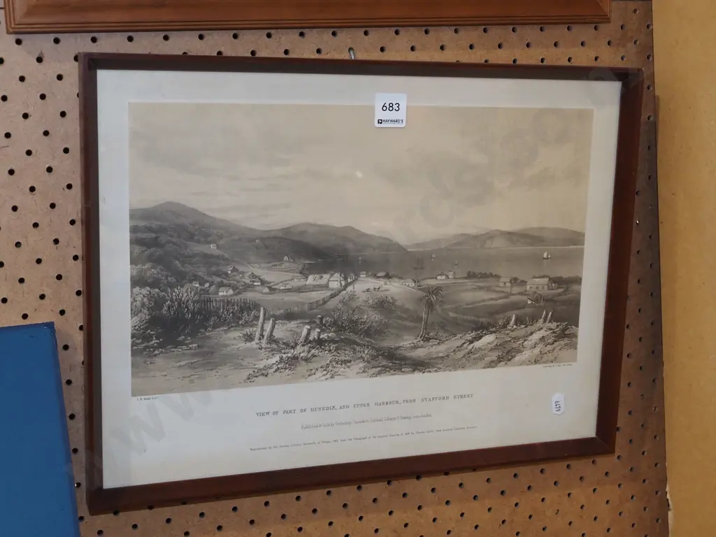 framed historic print - Dunedin  Image 1++