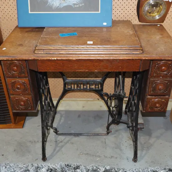 Singer treadle sewing machine carcass