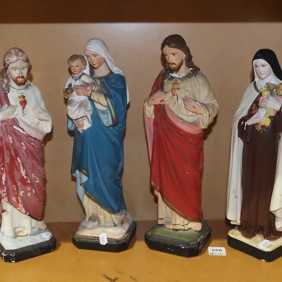 4x religious figurines Tallest H320
