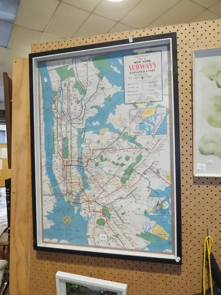 framed map - Upper New York Image 1++