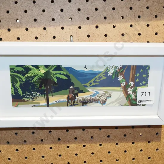 small framed print - stockman
