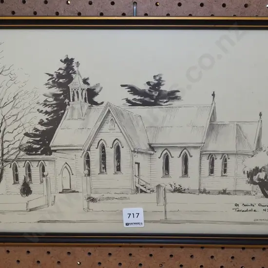 framed print - All St Church,Taradale