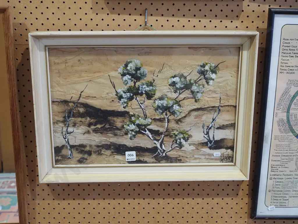 framed mixed media - trees and landscape Image 1++