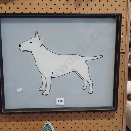 print on glass - dog