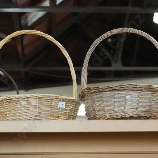 2x cane baskets