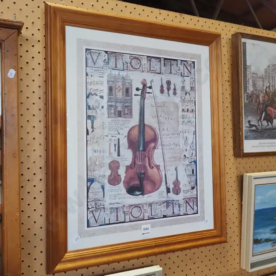 violin print