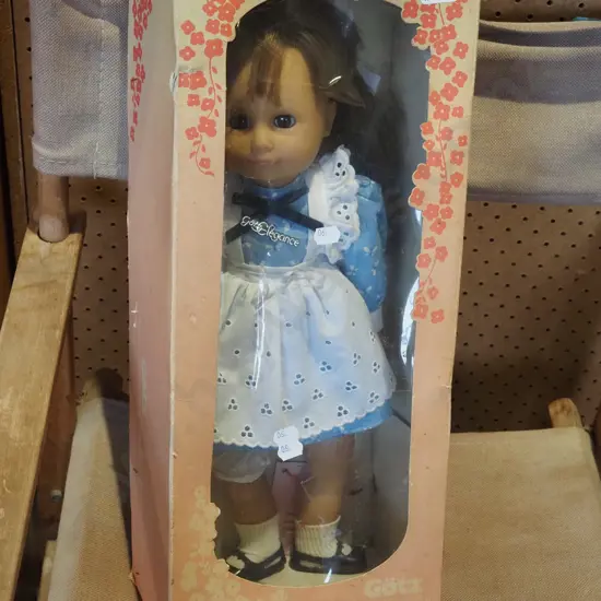 box; Gotz doll