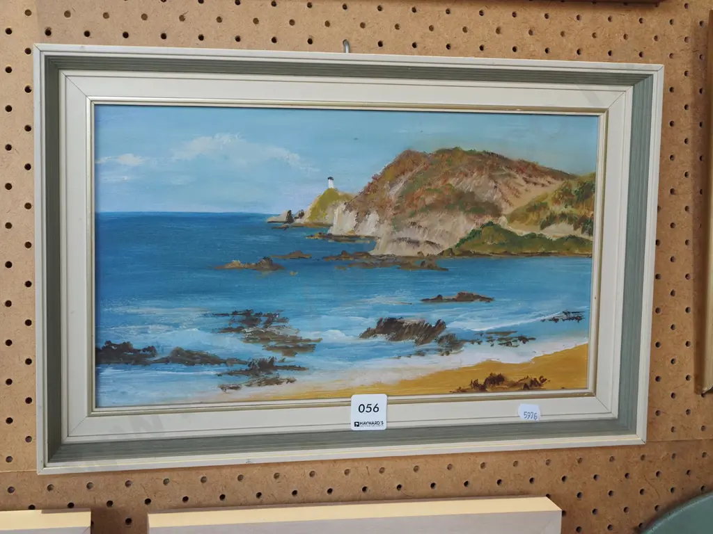 framed oil - lighthouse Image 1++