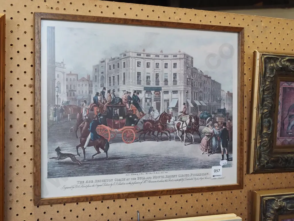 framed historic print - Brighton coach Image 1++