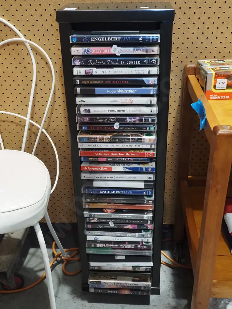 DVD tower and DVDs H860 Image 1++