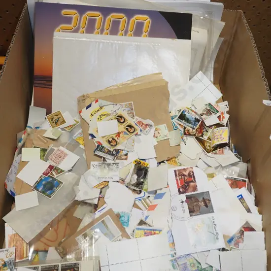 box of stamps