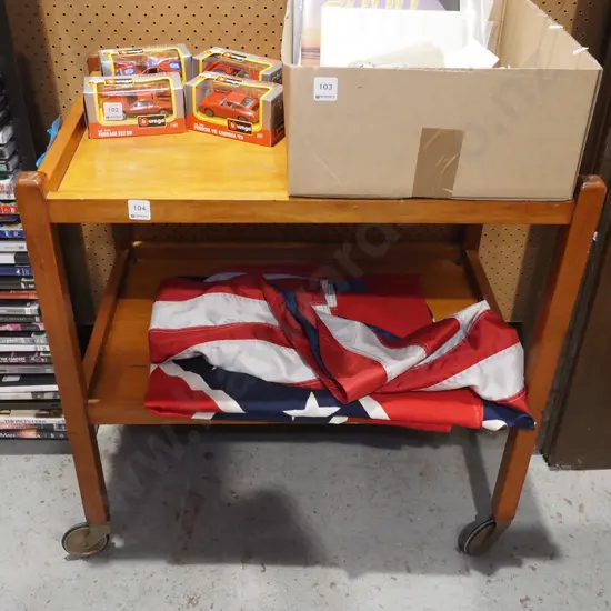 rimu 2 tier tea trolley