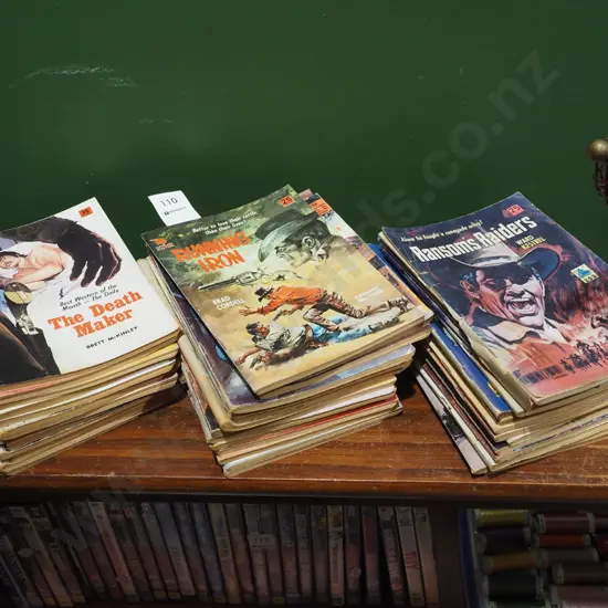 assorted country and western paperback novels