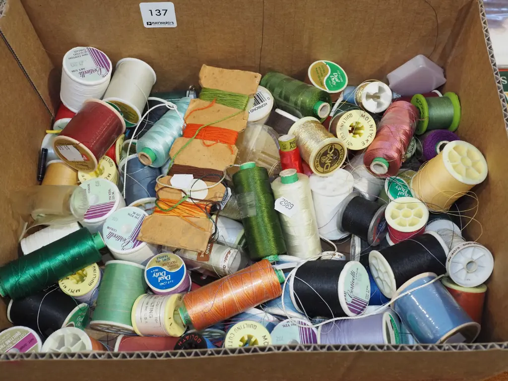 box of sewing threads Image 1++