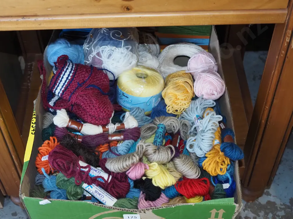 box of tapestry threads Image 1++