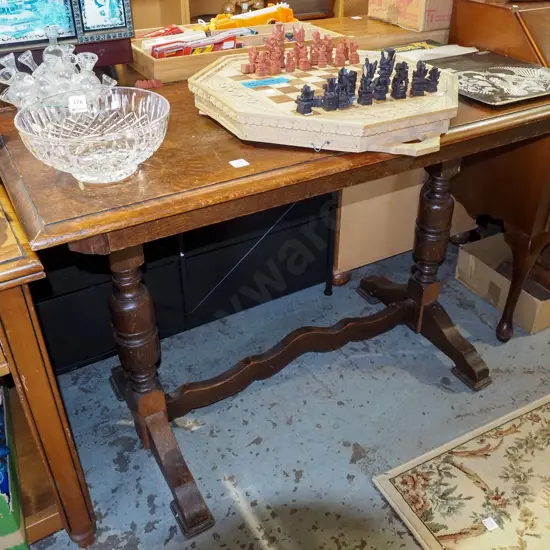 oak refectory based table H780 W1170 D530