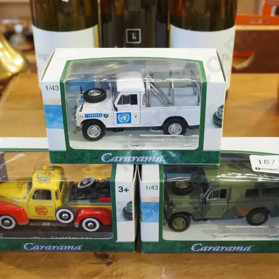 3x boxed diecast vehicles