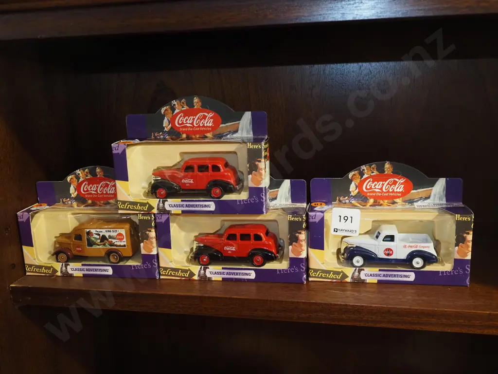 4x boxed Coca Cola diecast vehicles Image 1++