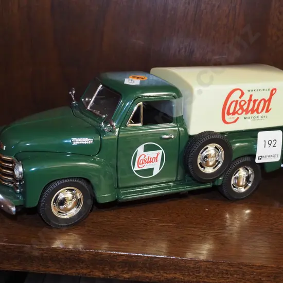 diecast model of Castrol truck