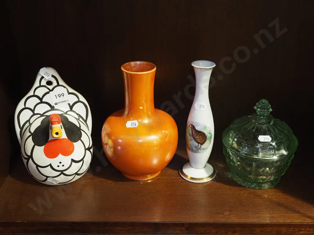 wall mounted happy hen, vases, depression glass canister Vase H180 Image 1++